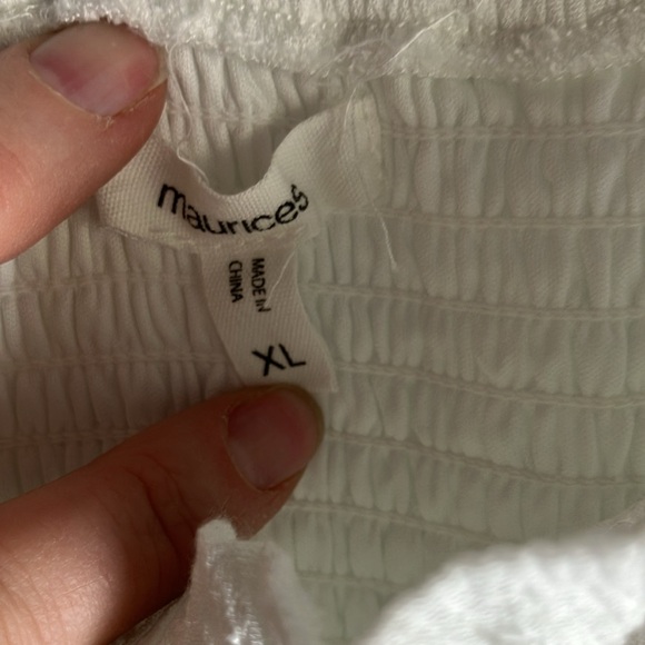 White, Maurices Xl smocked top sundress - Picture 6 of 7